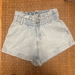 PacSun High Waist Sky Blue Shorts